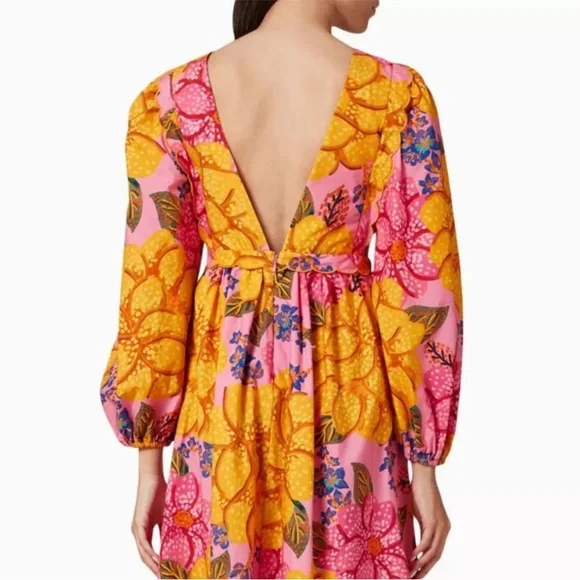 FARM Rio Flowers Garden Midi Dress - Picture 2 of 9